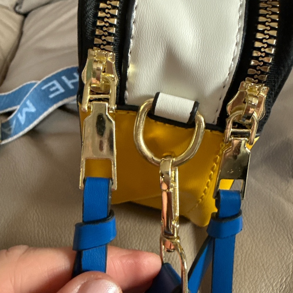 Marc Jacobs Snapshot Camera Bag – Colorblock Blue/White/Yellow - Picture 6 of 8